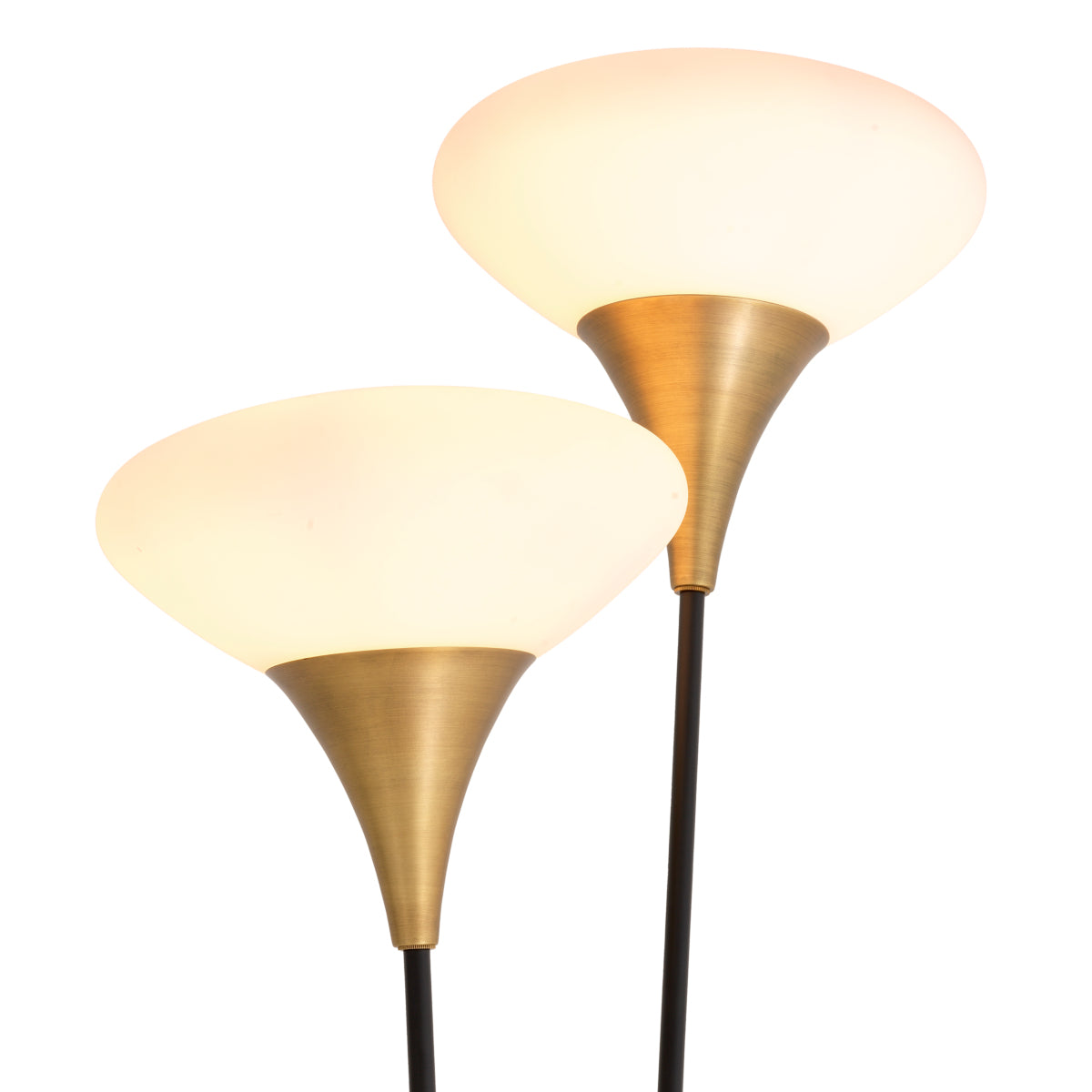 White Glass Shade Floor Lamp Duco | Eichholtz Miami