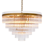 Cascading Glass Rods Chandelier East | Eichholtz Miami