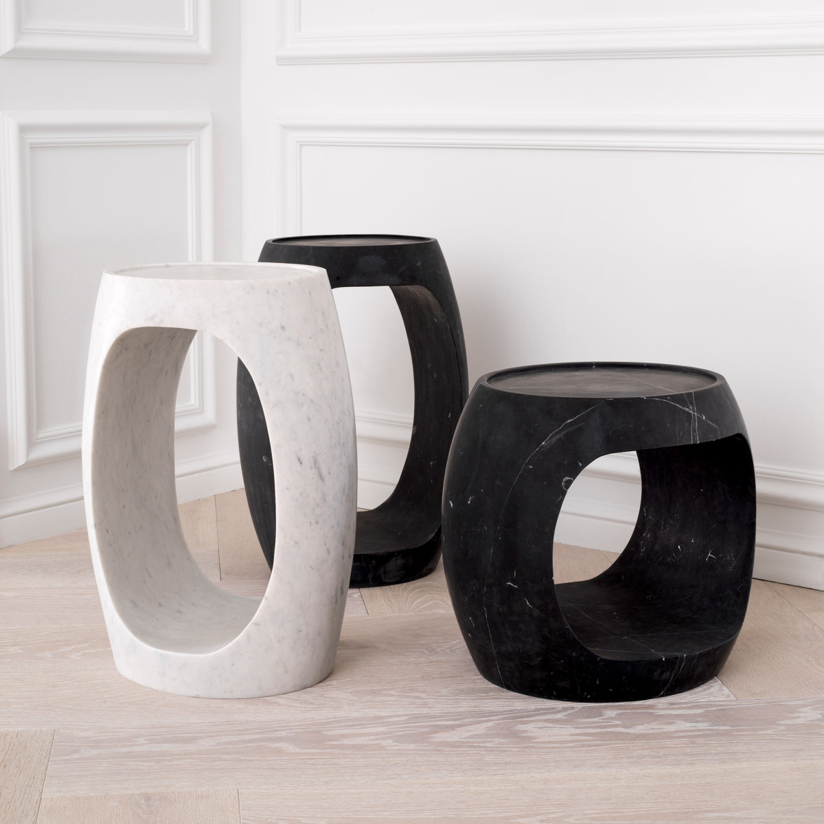 Marble Side Table High Clipper