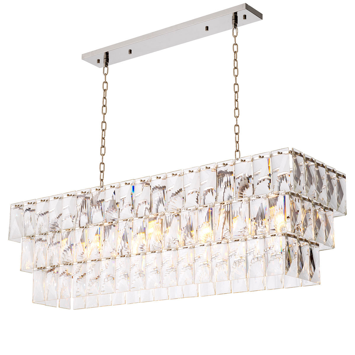 Crystal Rectangular Chandelier Amazone | Eichholtz Miami