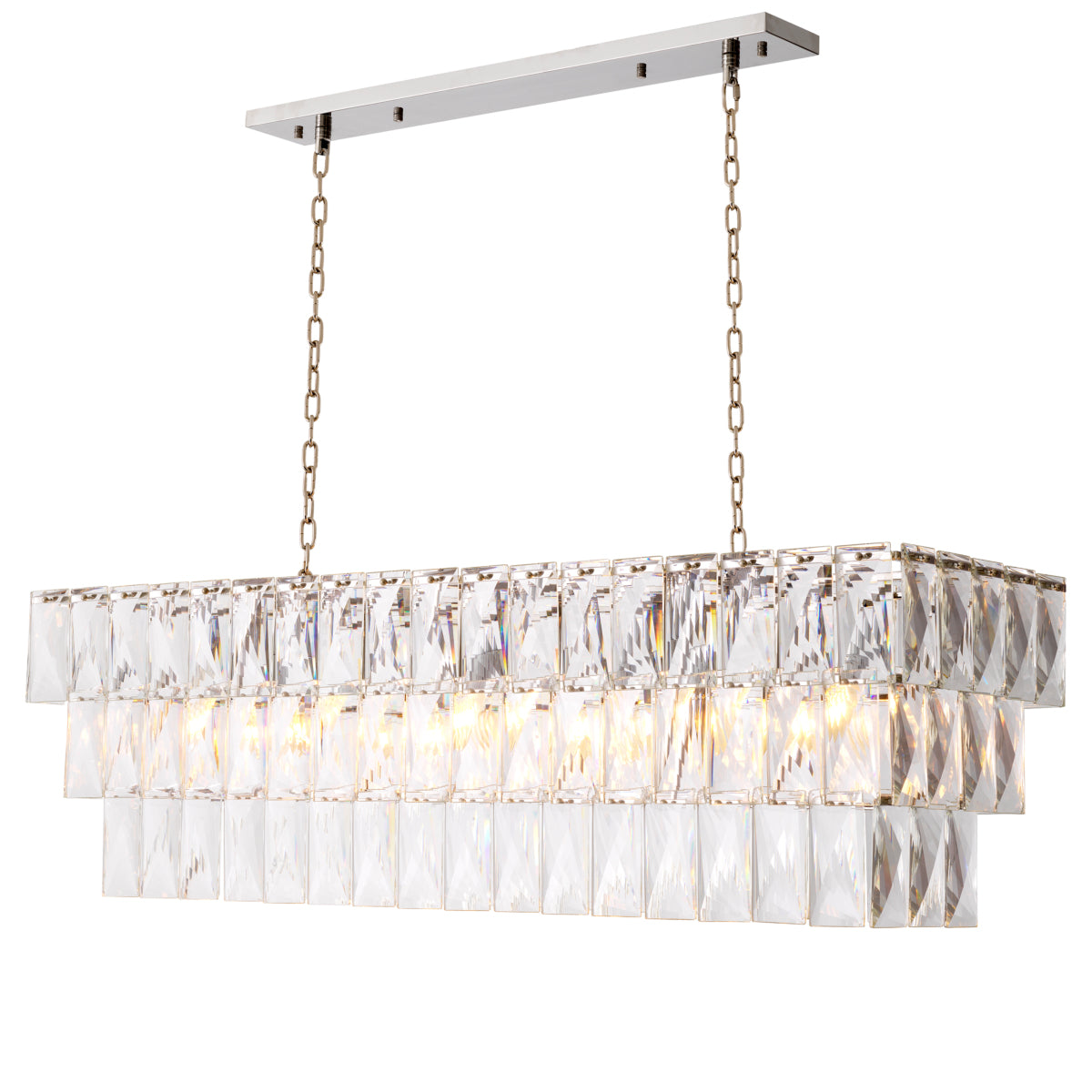 Crystal Rectangular Chandelier Amazone | Eichholtz Miami