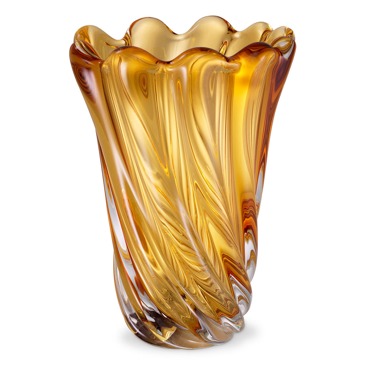 Swirling Glass Vase L Contessa | Eichholtz Miami