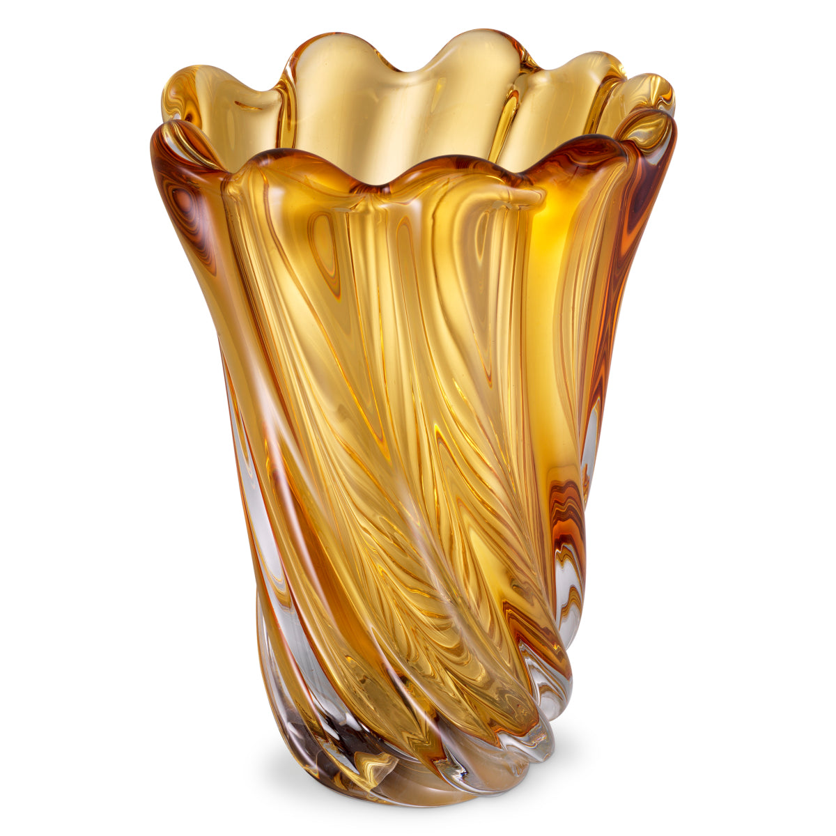 Swirling Glass Vase L Contessa | Eichholtz Miami