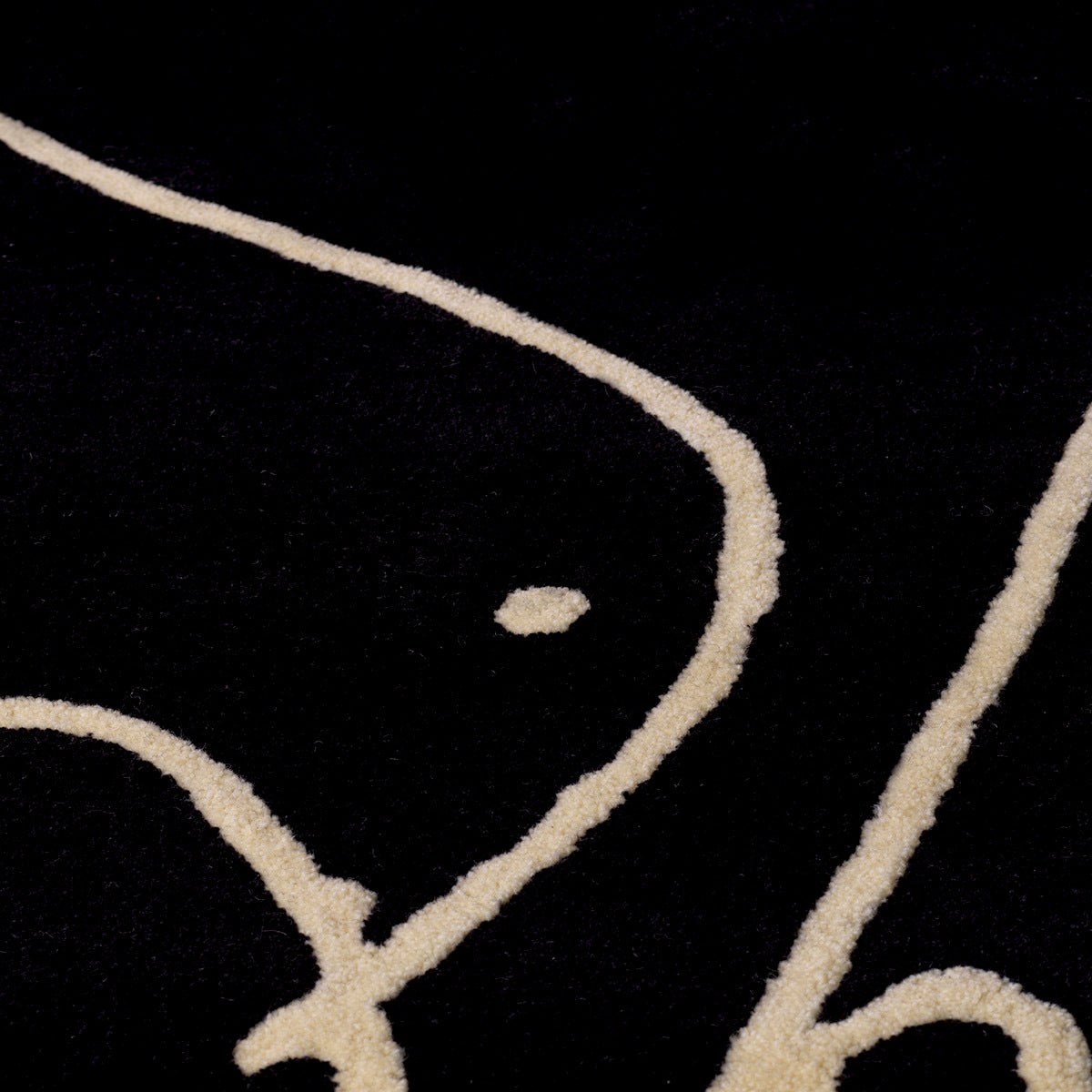 Black Wool Carpet 10' x 13' Piccione | Eichholtz Miami