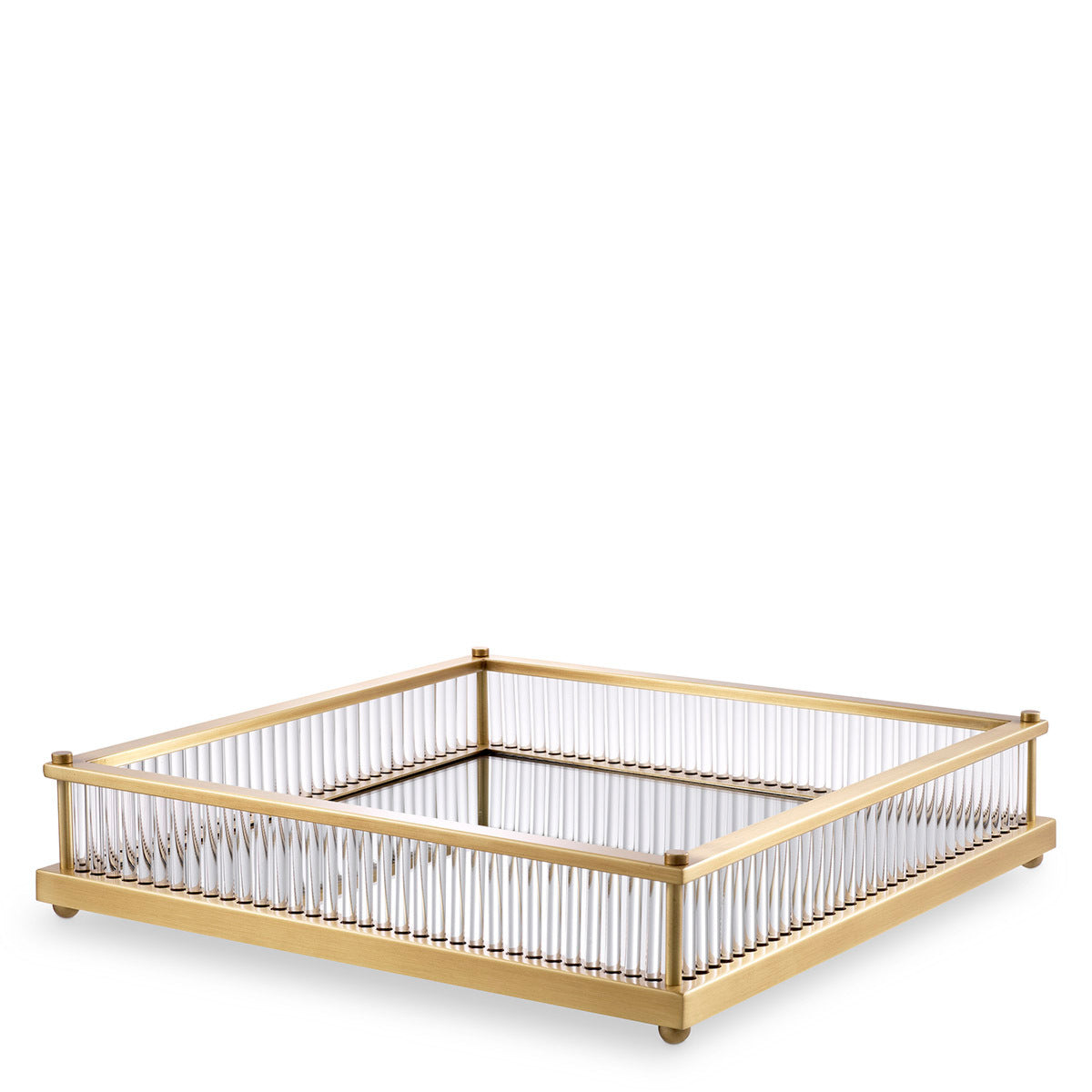Mirror Bottom Square Tray Cora | Eichholtz Miami