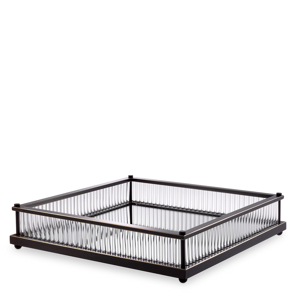 Mirror Bottom Square Tray Cora | Eichholtz Miami