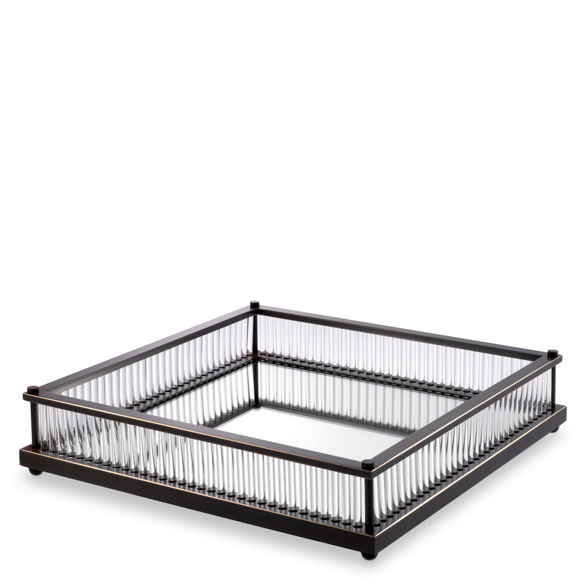 Mirror Bottom Square Tray Cora | Eichholtz Miami