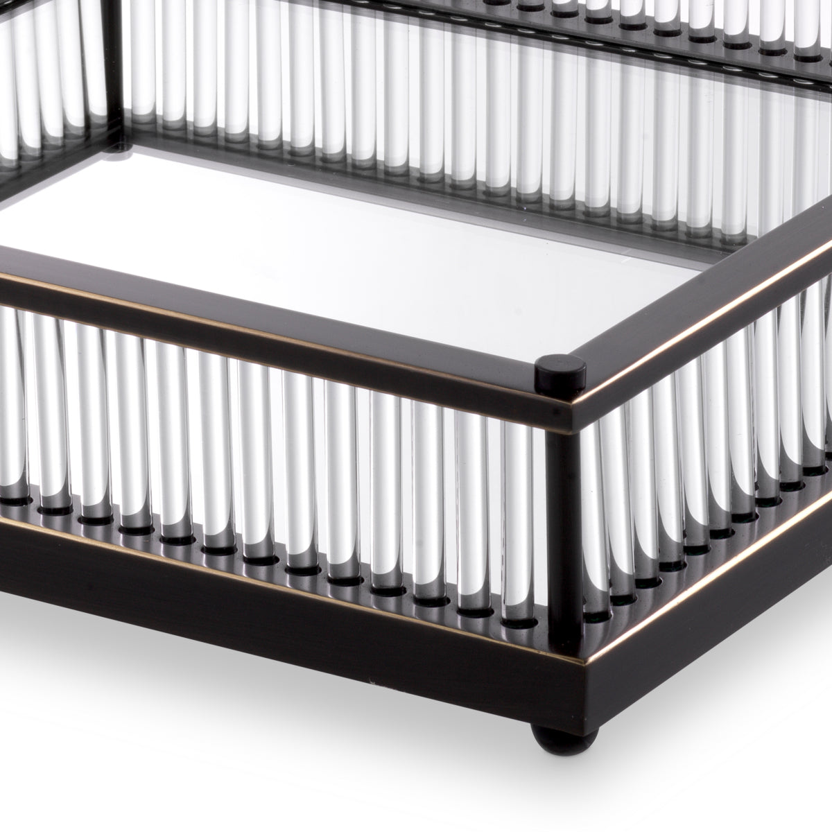 Mirror Bottom Square Tray Cora | Eichholtz Miami