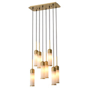 Tubular Alabaster Chandelier Eos | Eichholtz Miami
