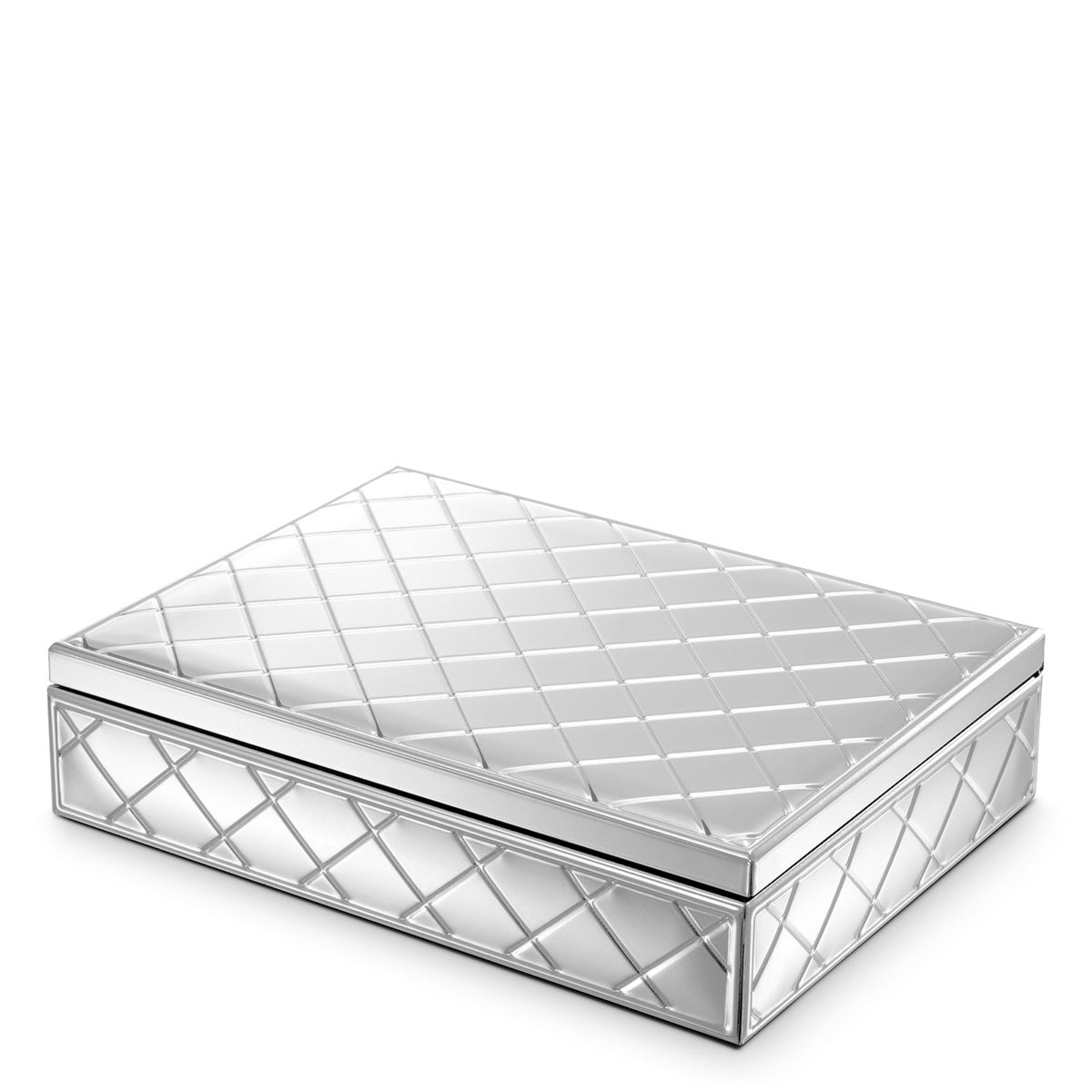 Silver Mirror Glass Box Cordo | Eichholtz Miami