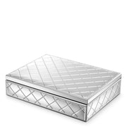 Silver Mirror Glass Box Cordo | Eichholtz Miami