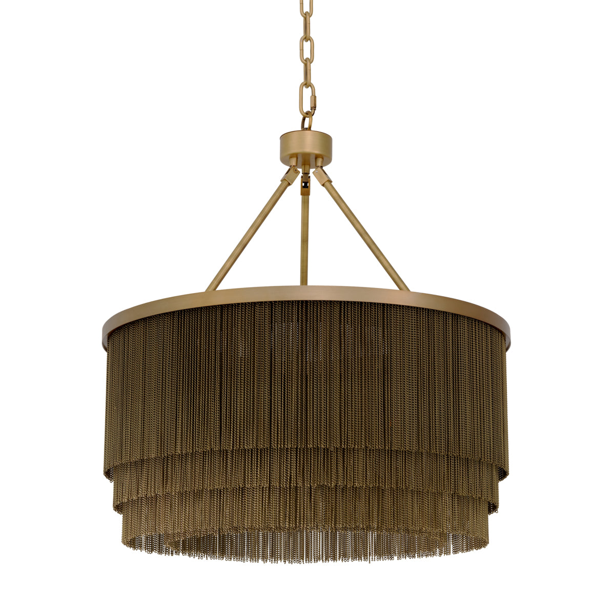 Antique Brass Fringe Chandelier Tissot | Eichholtz Miami