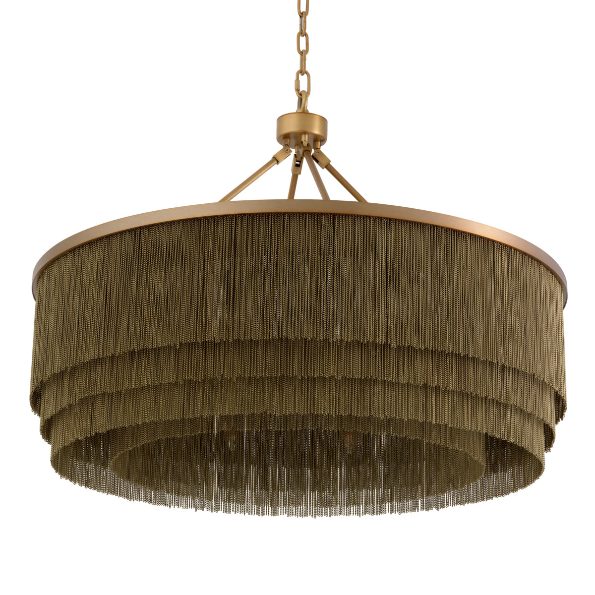 Antique Brass Fringe Chandelier Tissot | Eichholtz Miami