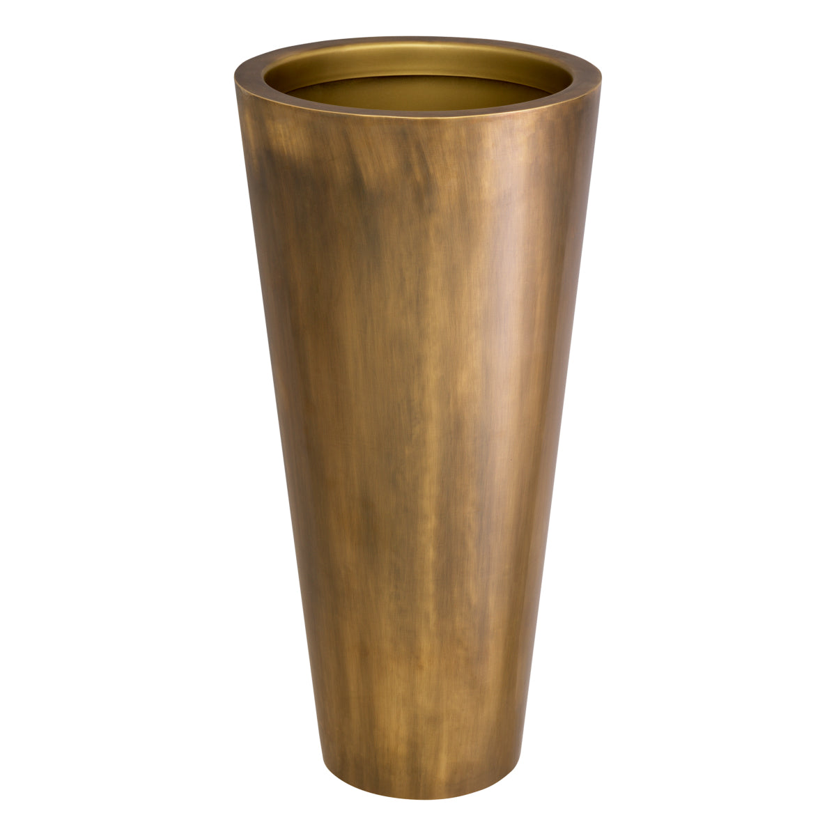 brass indoor plant pots Eichholtz Oberoi Vintage Brass Planter
