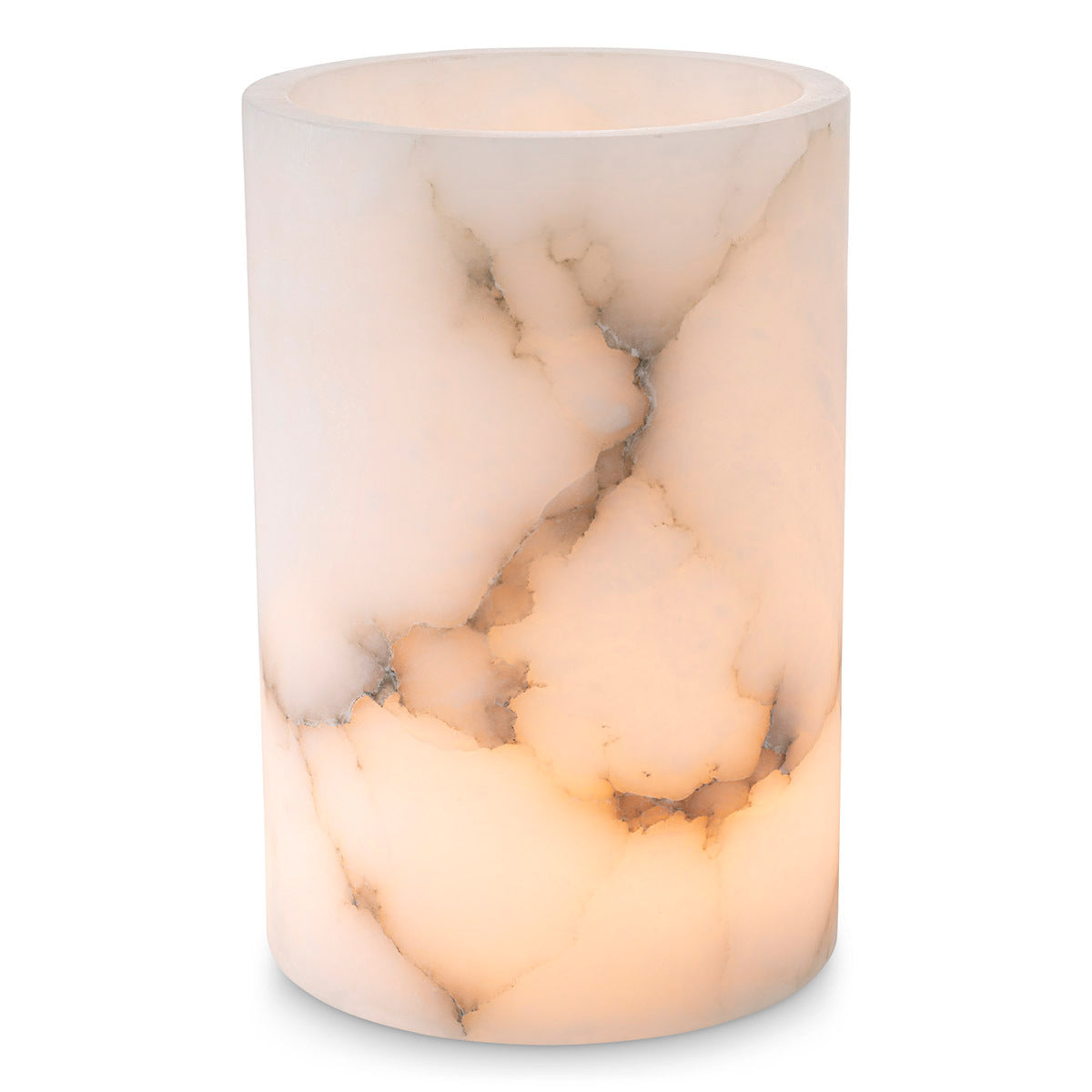 Cylindrical Alabaster Candle Holder Mercer | Eichholtz Miami