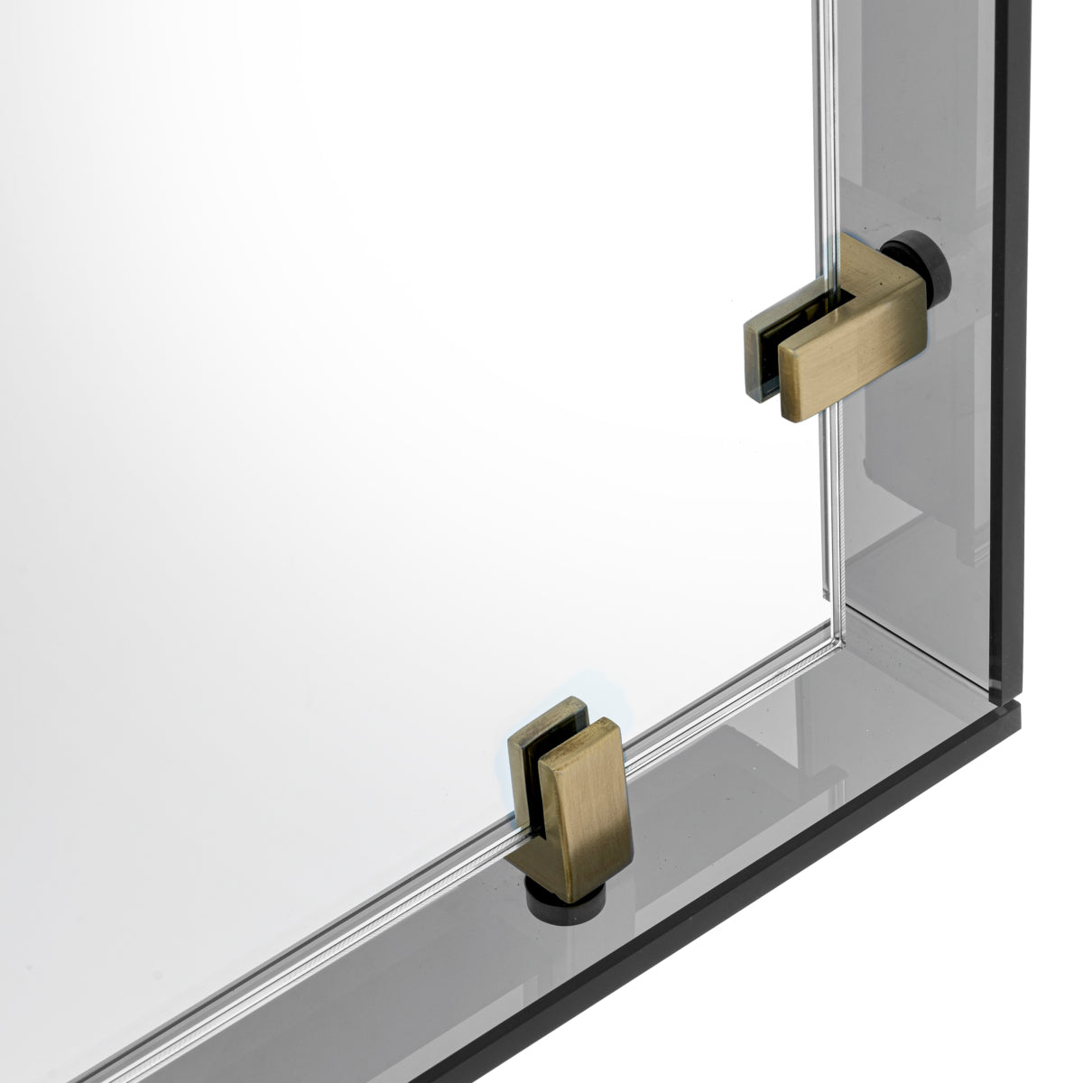 Smoke Glass Framed Mirror Verona | Eichholtz Miami