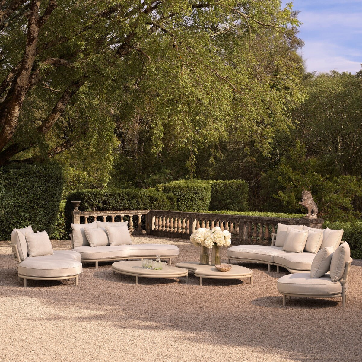 Off White Outdoor Sofa Laguno | Eichholtz Miami