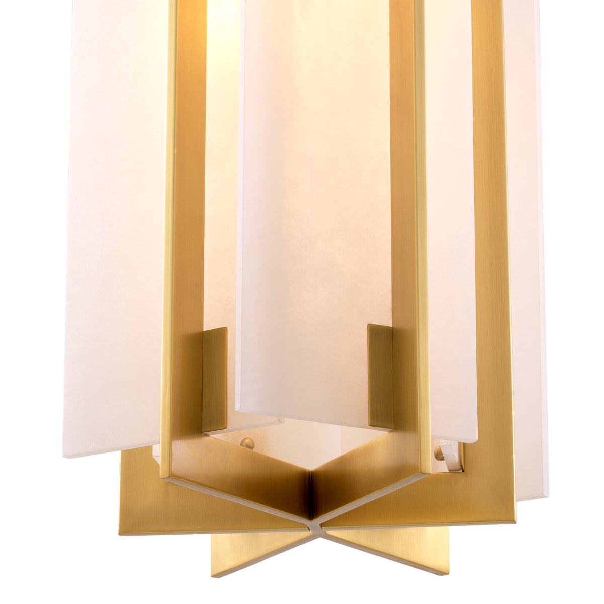 Gold with Alabaster Chandelier Lugano | Eichholtz Miami