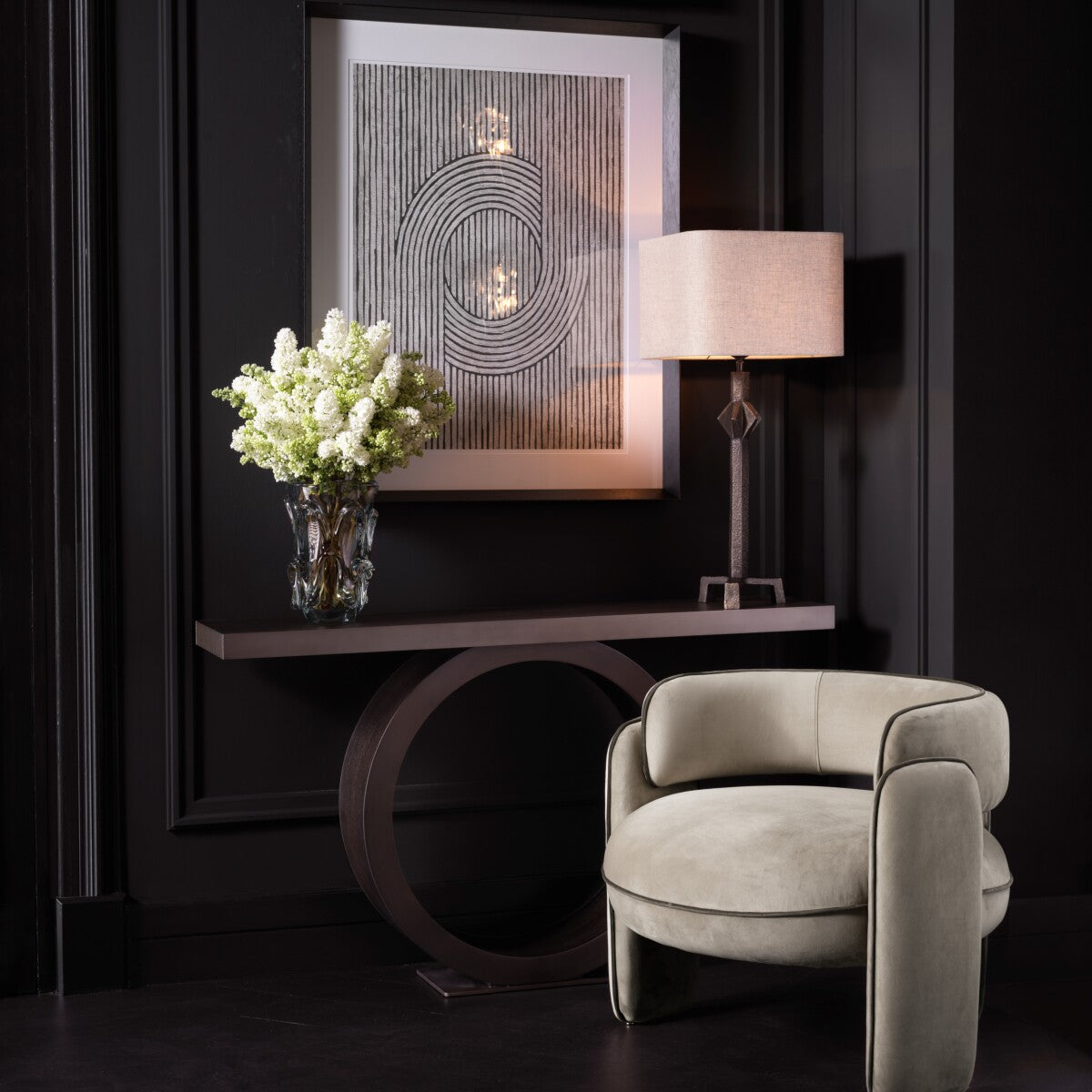 Hand Blown Glass L Vase | Eichholtz Miami