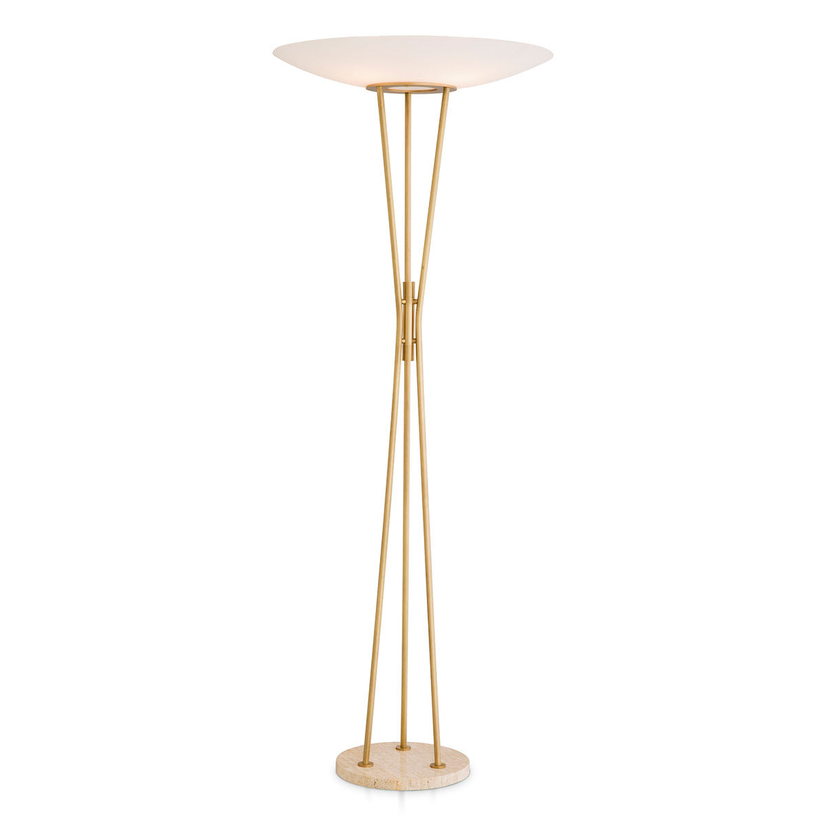 White Glass Floor Lamp Collina | Eichholtz Miami
