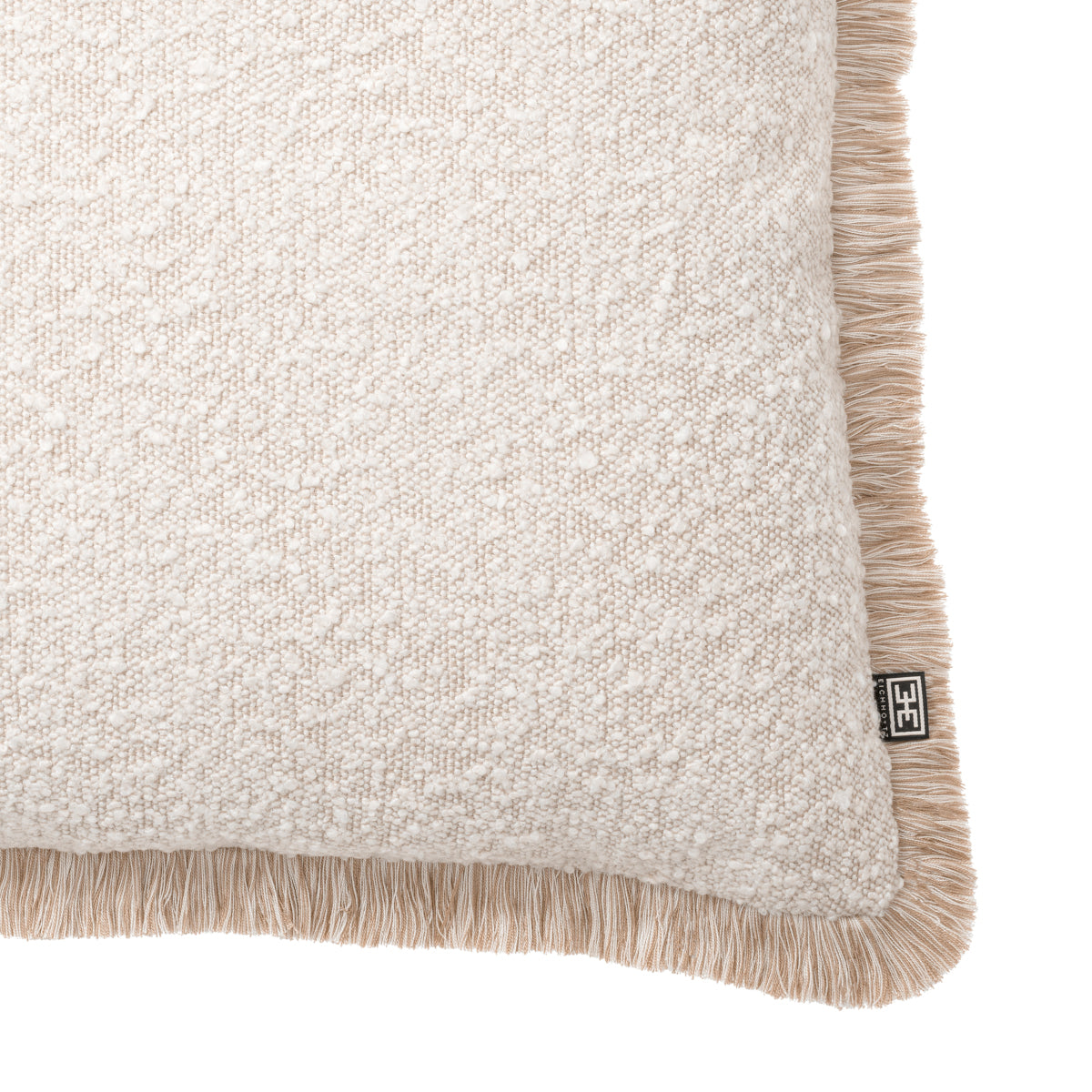 Cream Bouclé Throw Pillow Nami | Eichholtz Miami