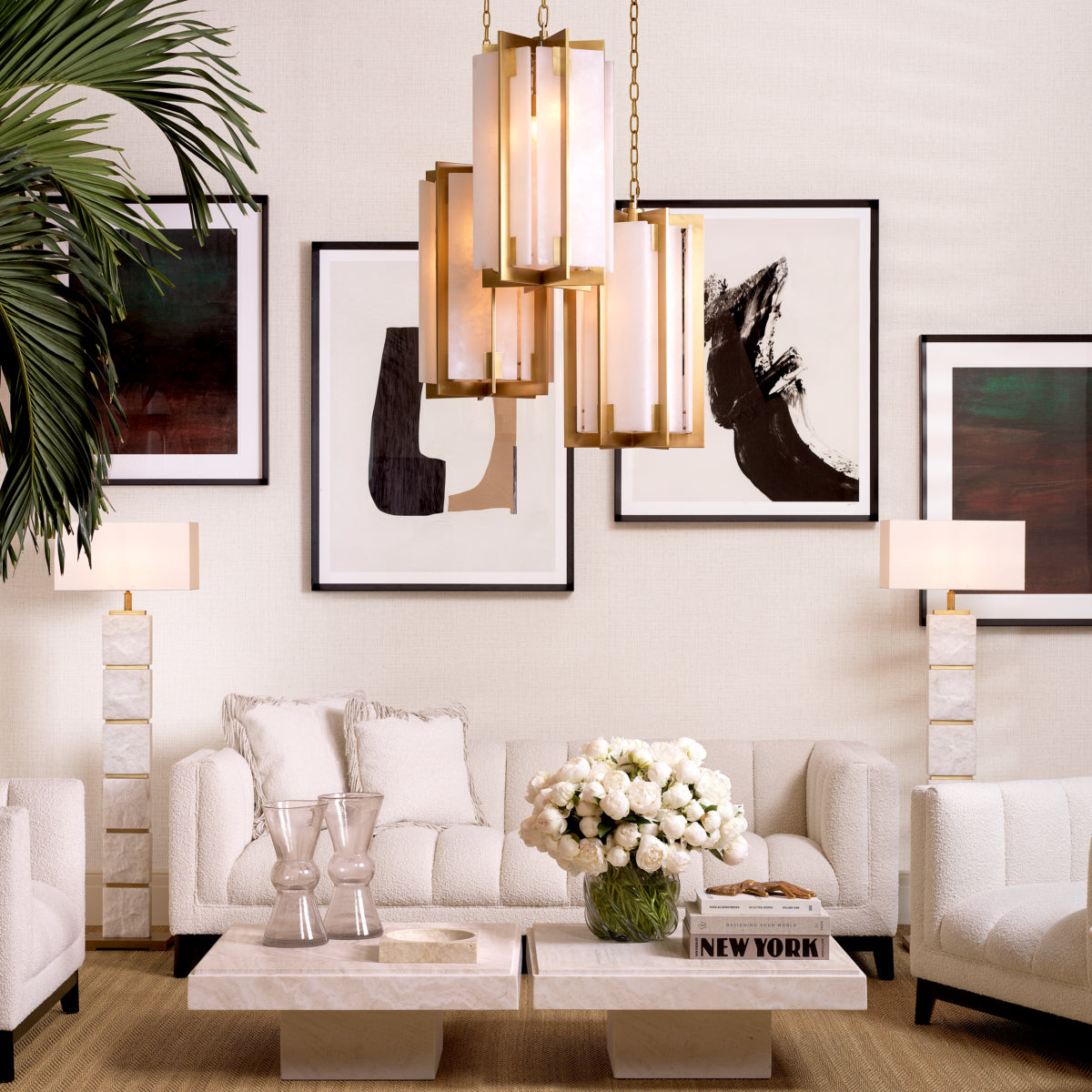 Square Travertine Coffee Table Sartoria | Eichholtz Miami