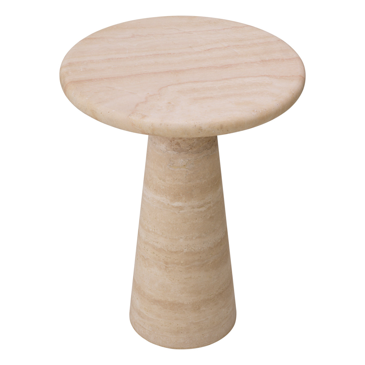 Limestone Pedestal Side Table Adriana | Eichholtz Miami