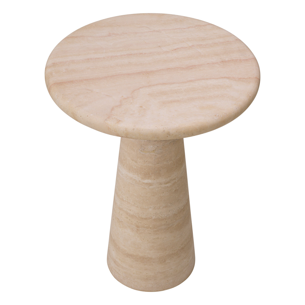 Limestone Pedestal Side Table Adriana | Eichholtz Miami