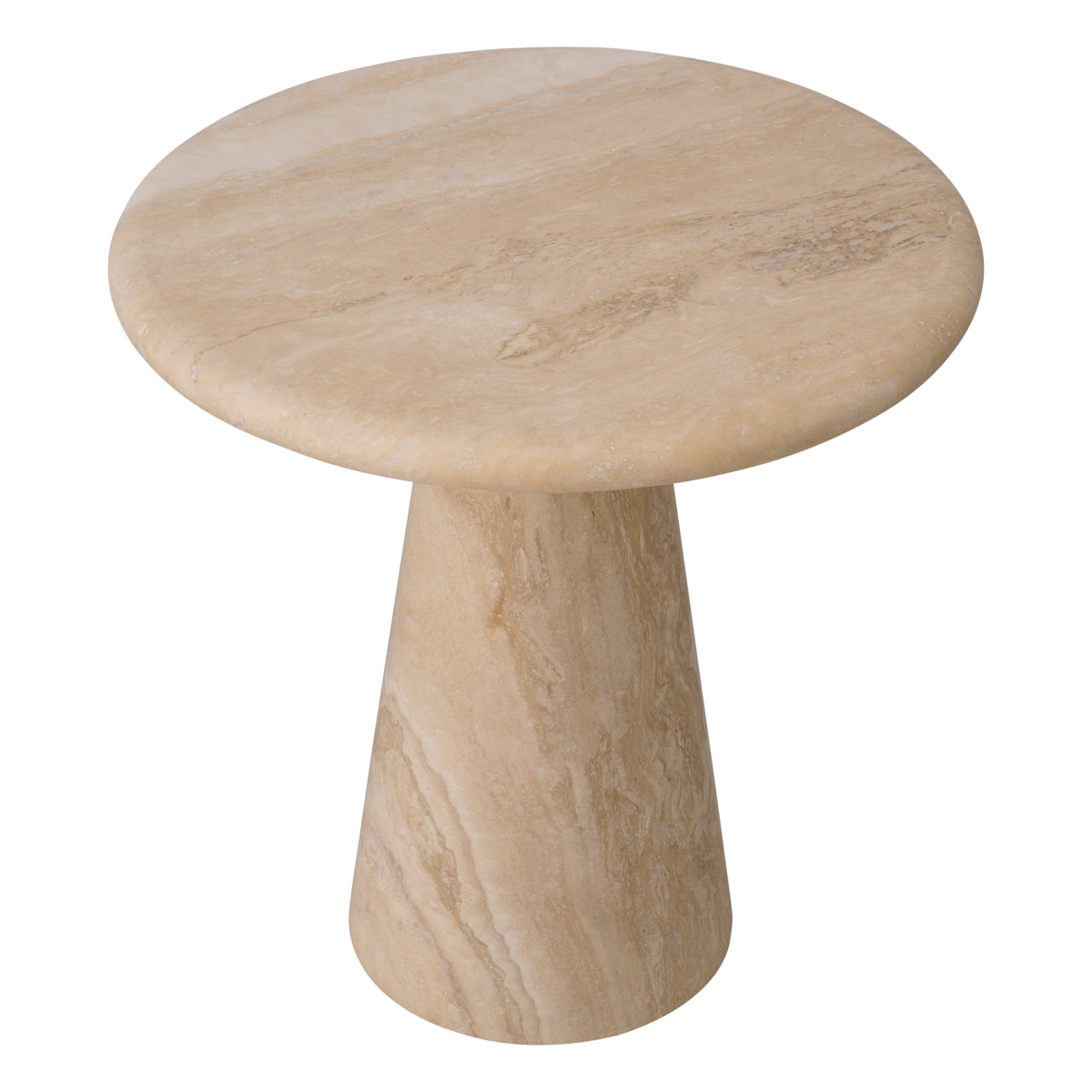 Limestone Pedestal Side Table Adriana | Eichholtz Miami