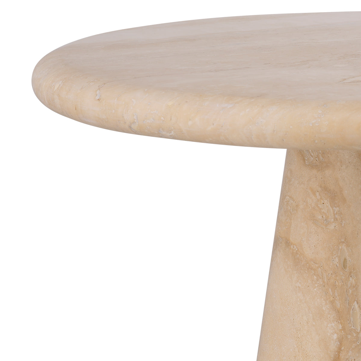 Limestone Pedestal Side Table Adriana | Eichholtz Miami