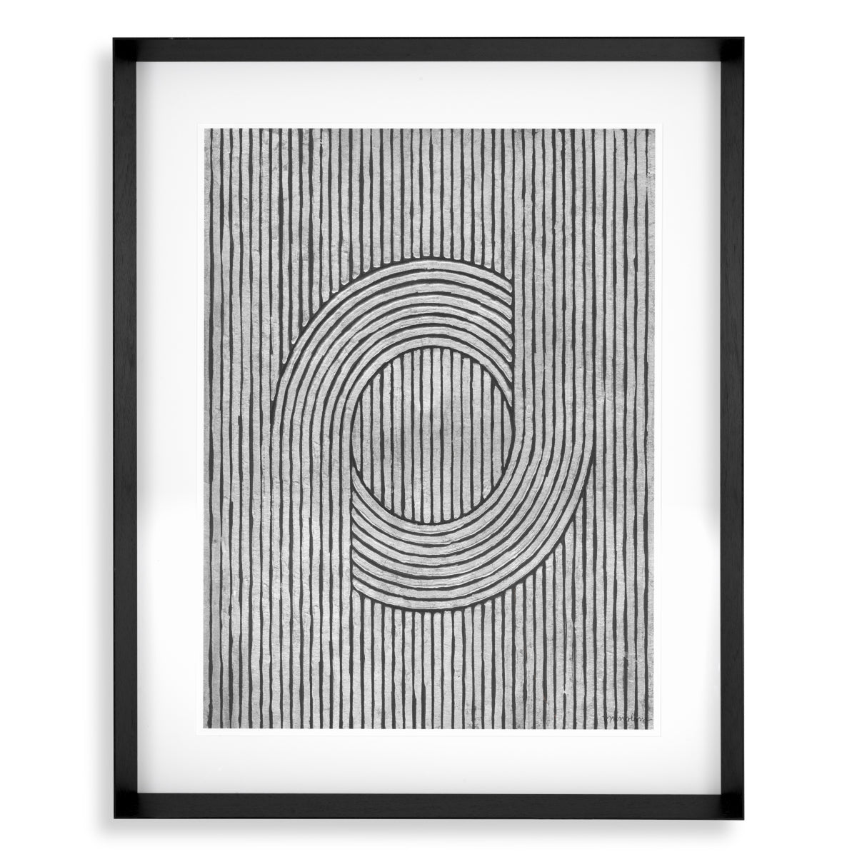 Monochrome Lines Art Prints (2) Cedar Grooves | Eichholtz Miami