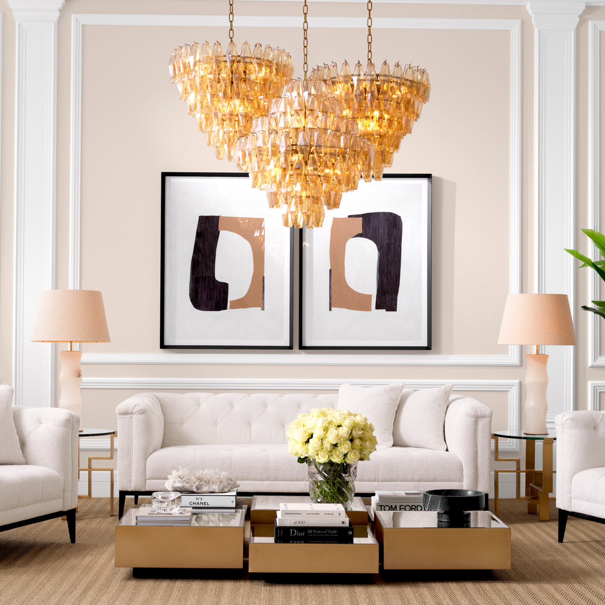 Minimalist Art Prints (2) Cardboard Cutouts | Eichholtz Miami