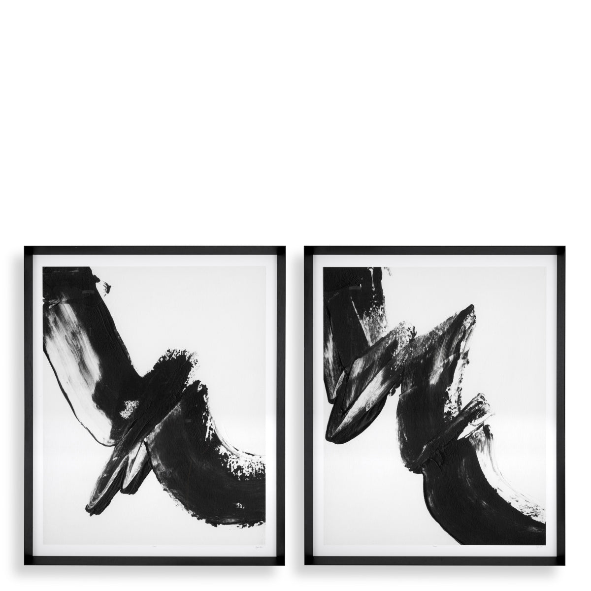 Monochrome Art Prints Set (2) Black Expression | Eichholtz Miami