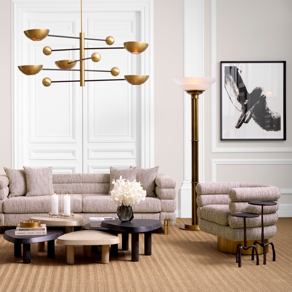 Monochrome Art Prints Set (2) Black Expression | Eichholtz Miami