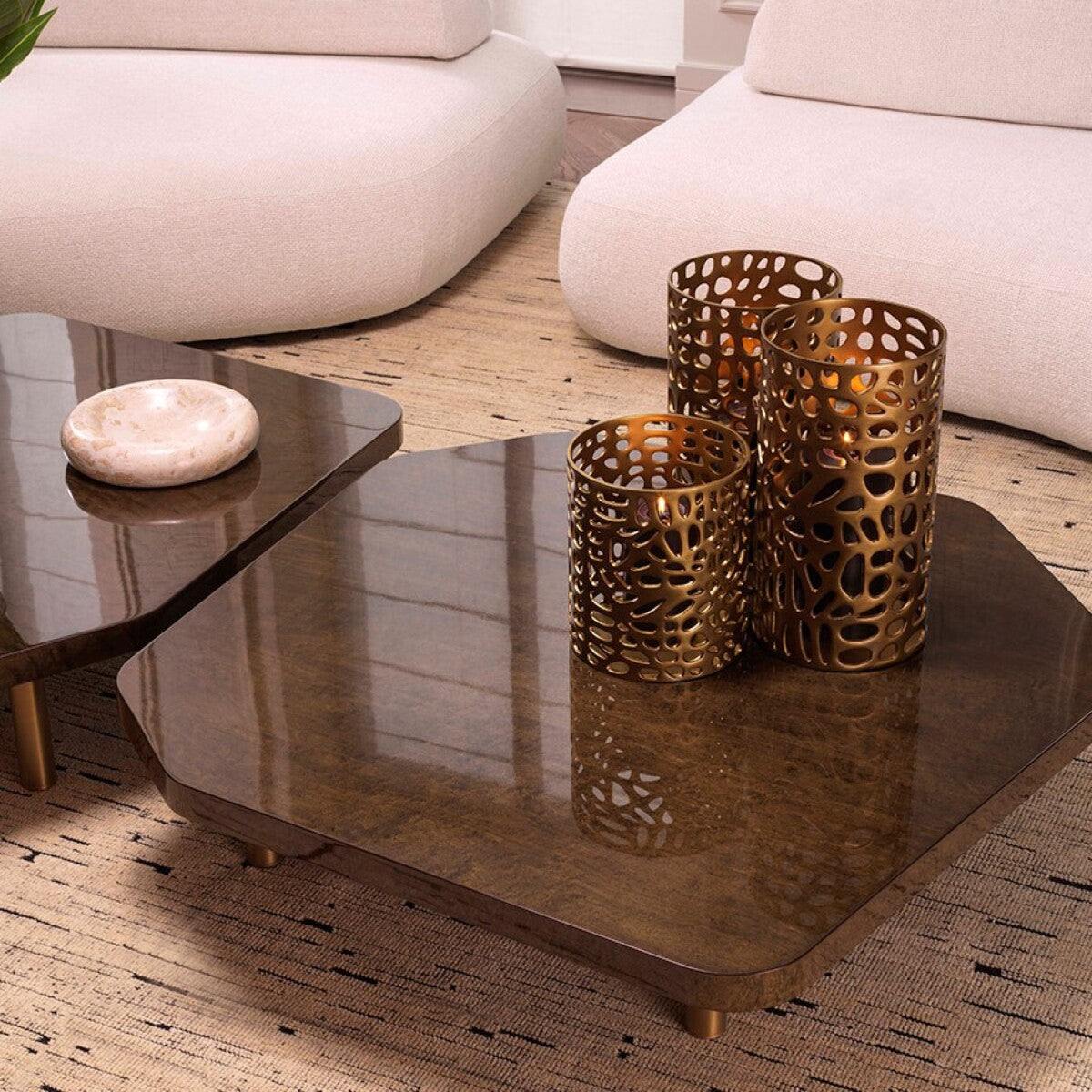 Vintage Brass Hurricane Dix | Eichholtz Miami