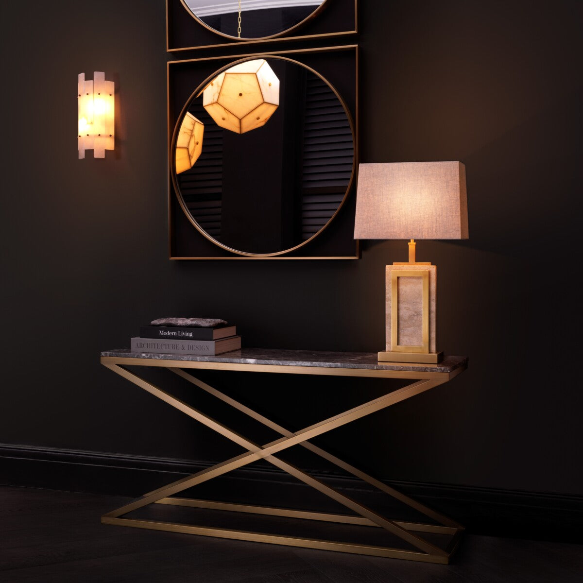 Rectangular Console Table Criss Cross | Eichholtz Miami