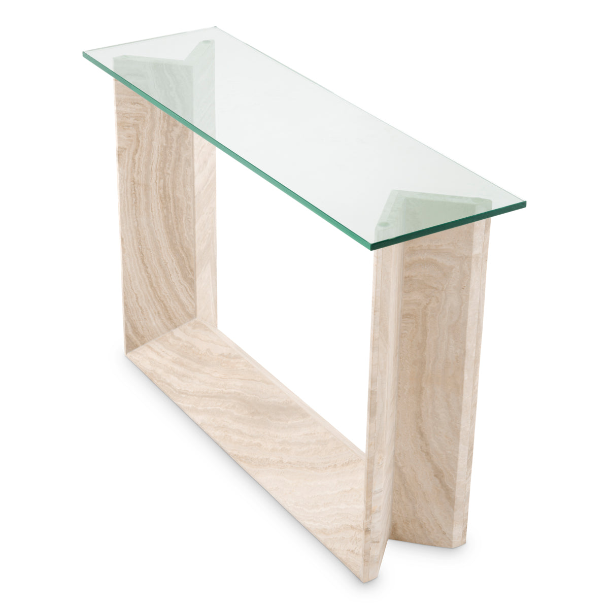 Travertine Console Table Fortuna | Eichholtz Miami