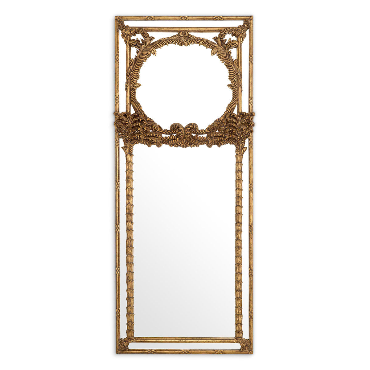 Hand-Carved Mahogany Mirror Le Royal | Eichholtz Miami