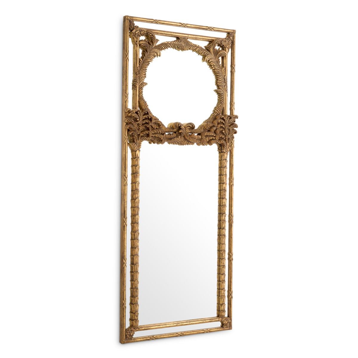 Hand-Carved Mahogany Mirror Le Royal | Eichholtz Miami