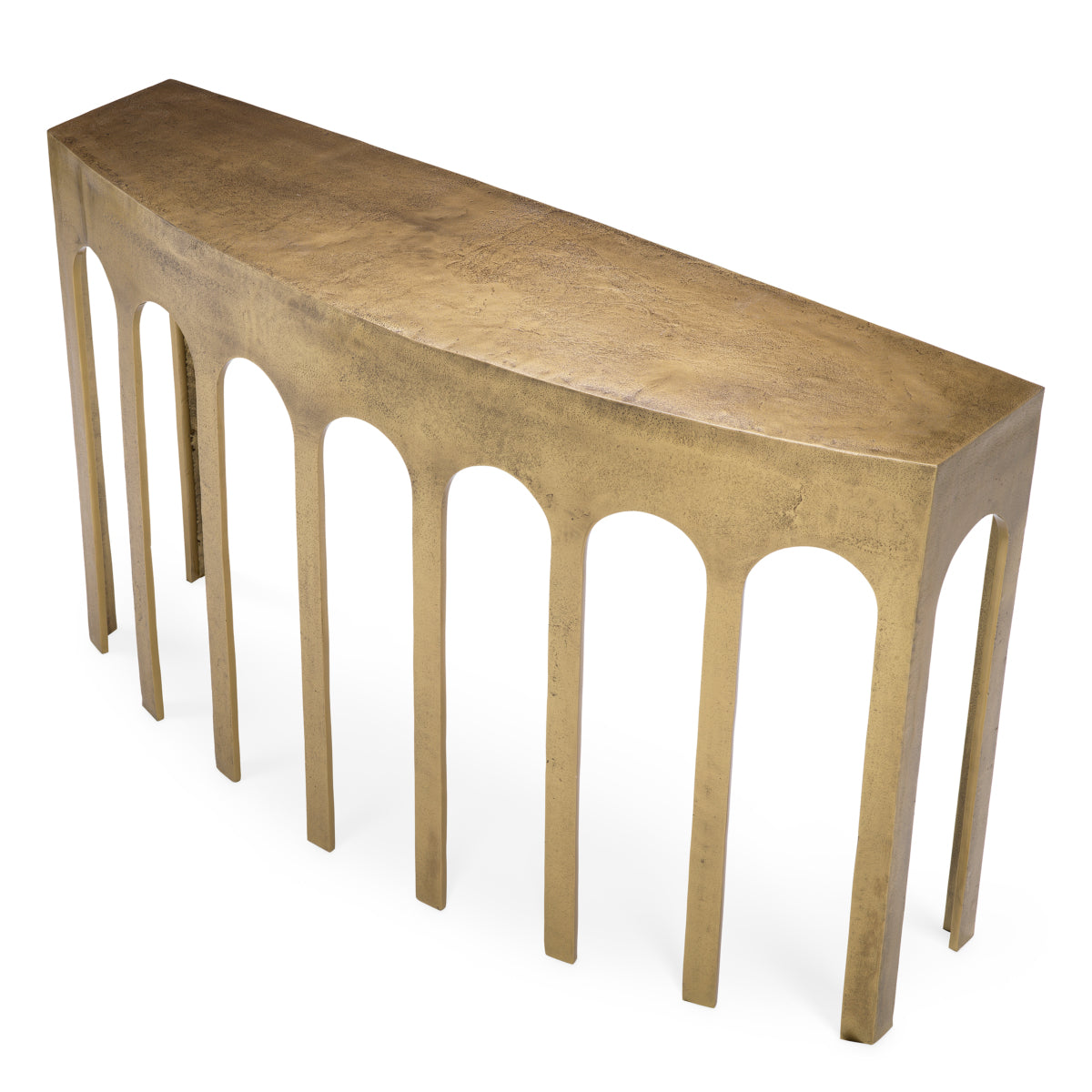 Vintage Brass Console Table Gardini | Eichholtz Miami