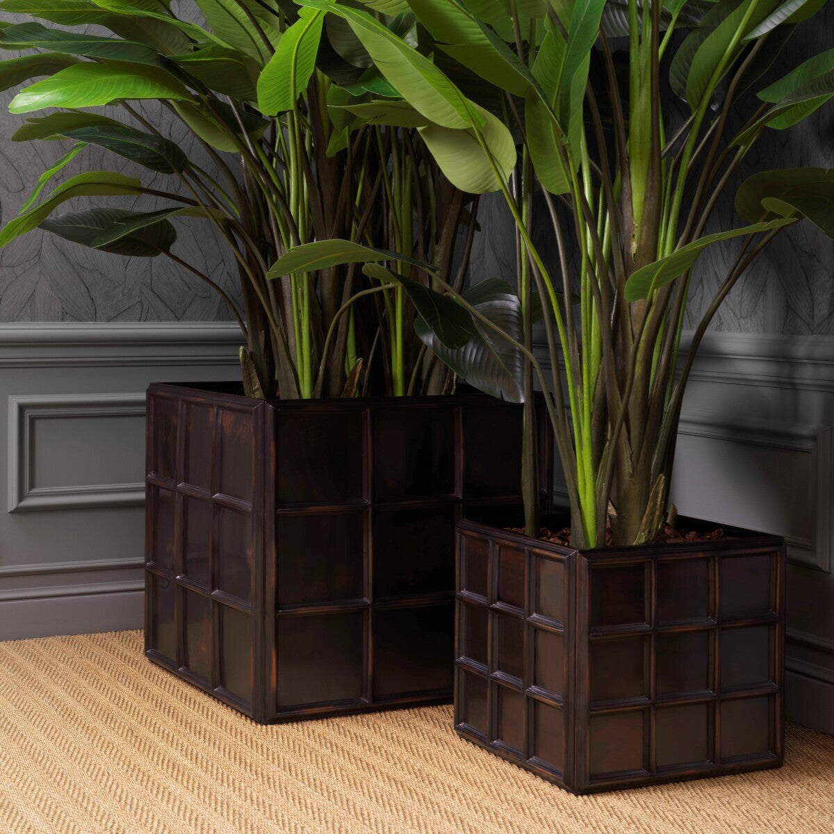 Rustic Style Outdoor Planter Grid | Eichholtz Miami