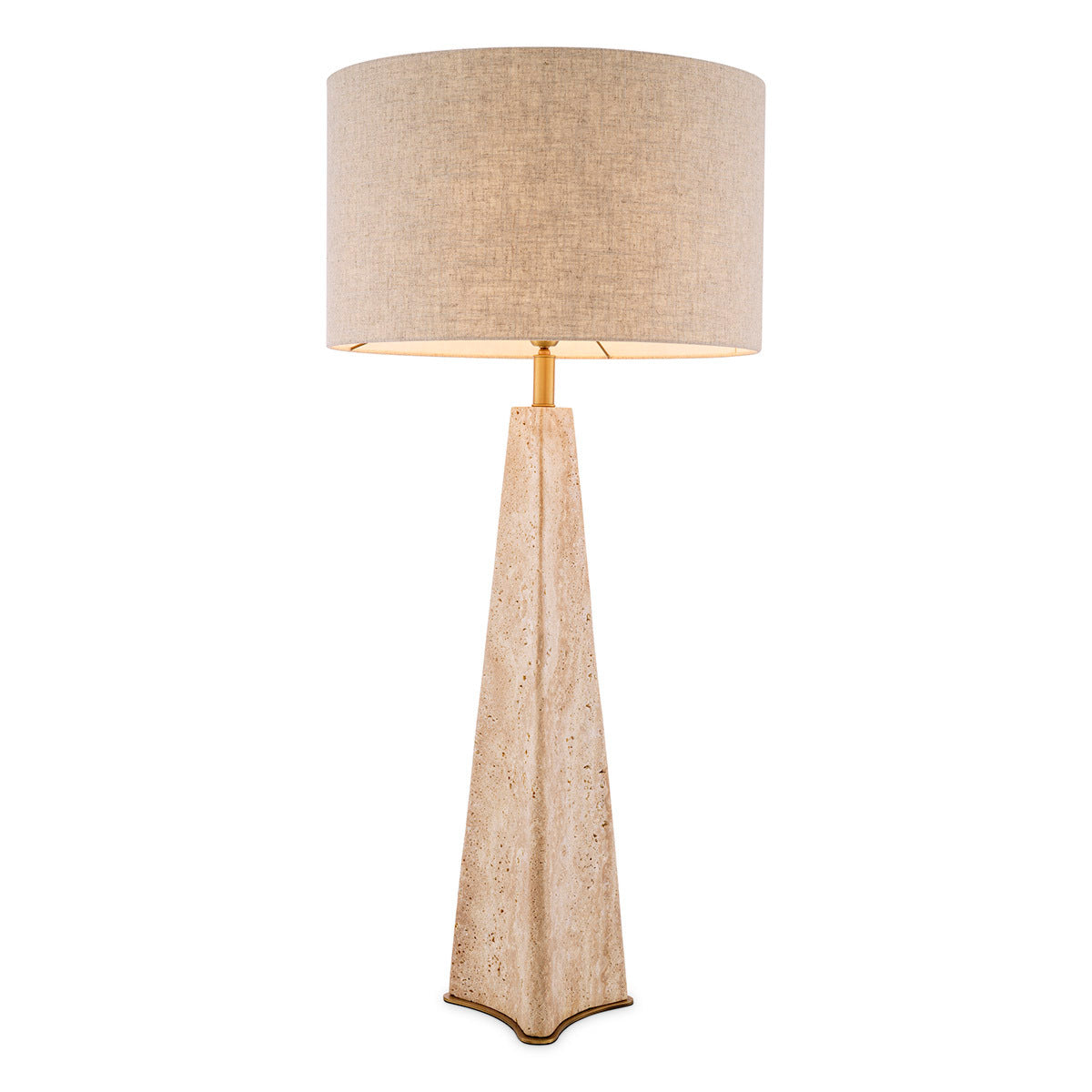 Travertine Table Lamp Benson | Eichholtz Miami