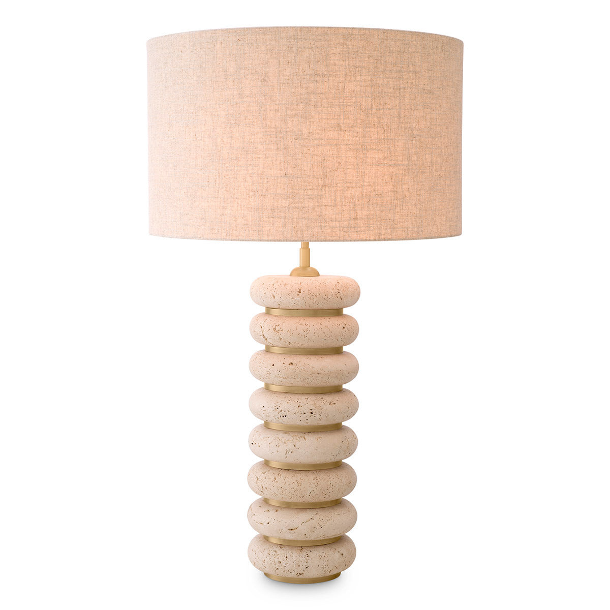 Sculptural Travertine Table Lamp Baron | Eichholtz Miami