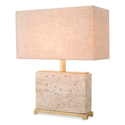 Travertine Table Lamp S Newton | Eichholtz Miami