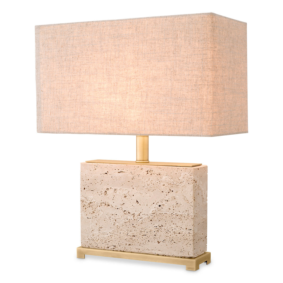 Travertine Table Lamp S Newton | Eichholtz Miami