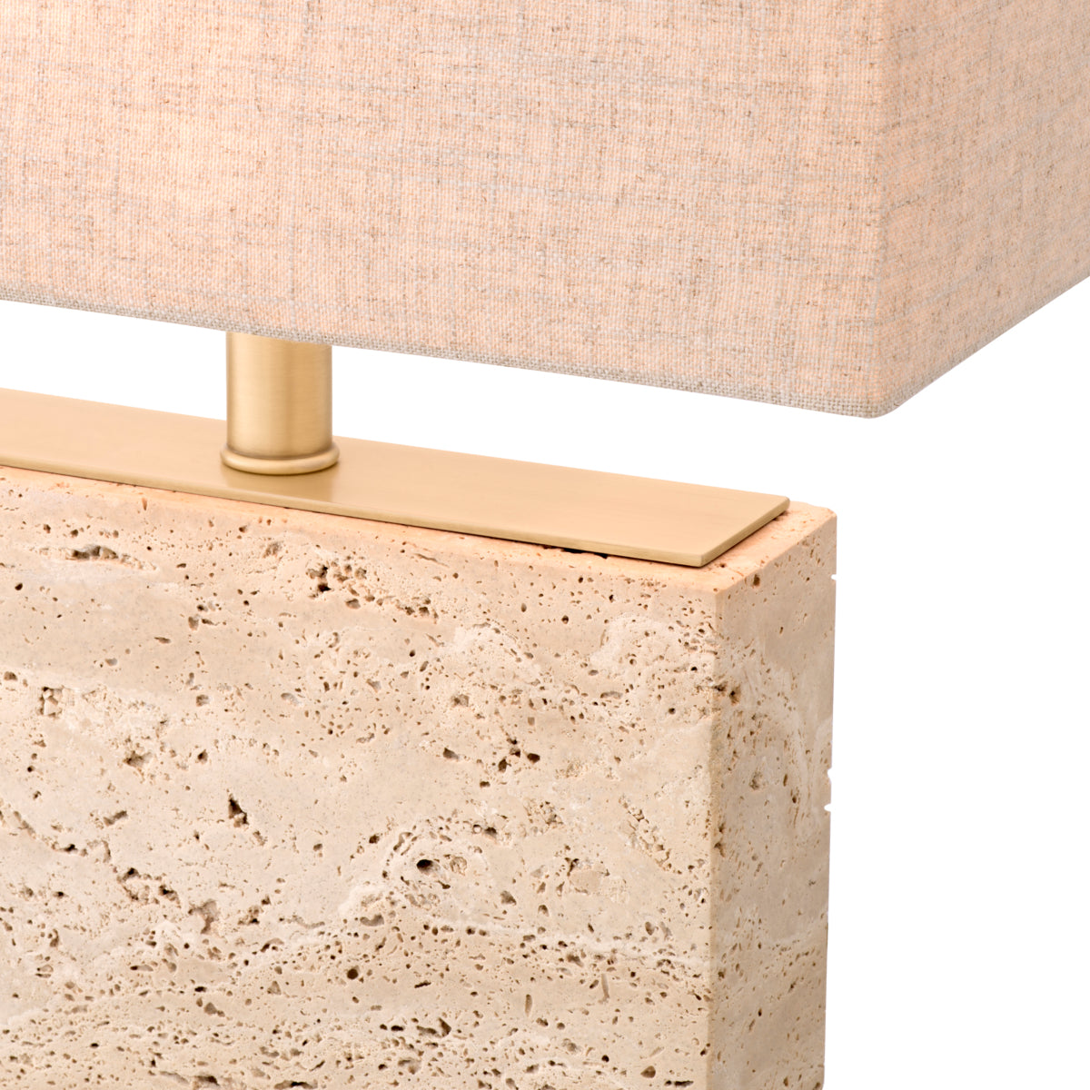 Travertine Table Lamp S Newton | Eichholtz Miami