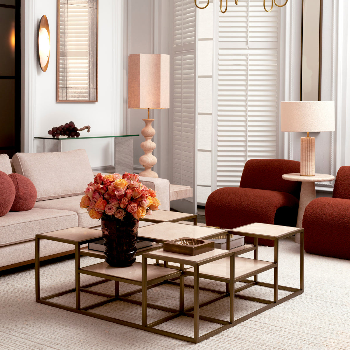 Minimalist Ivory Wool Carpet Torrance | Eichholtz Miami