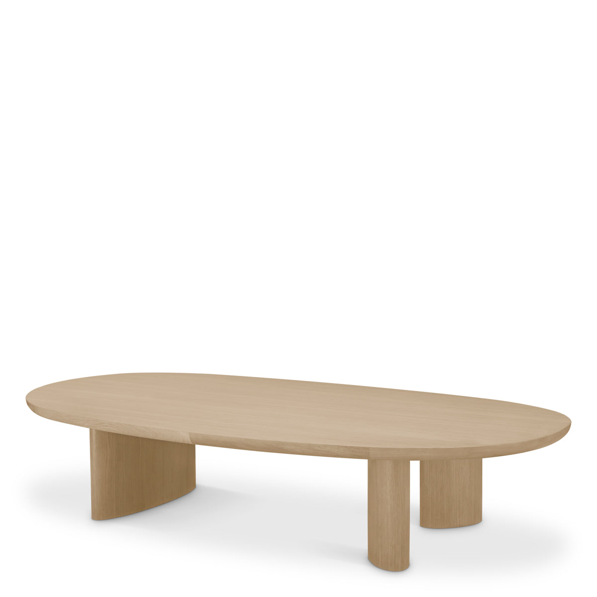 Oak Oval Coffee Table Lindner | Eichholtz Miami