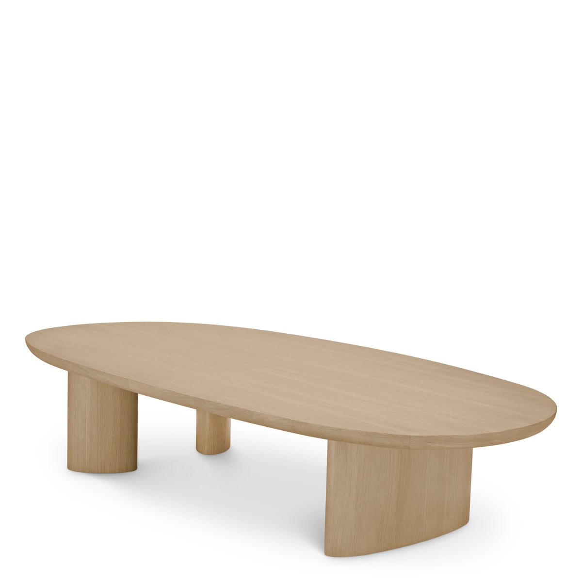 Oak Oval Coffee Table Lindner | Eichholtz Miami