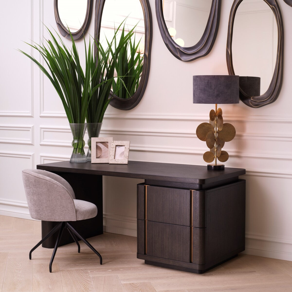 Oak Contemporary Desk Modesto | Eichholtz Miami
